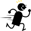 Small clipart image of runner.