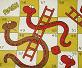 Small image of section from a Snakes & Ladders board.