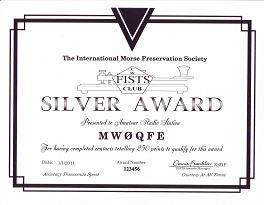 Image of Silver Century Award certificate