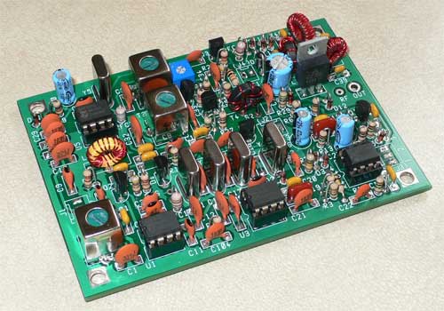 Photograph of finished PCB