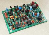 Small photograph of SW-80+ QRP CW transceiver PCB.  Click for a large image
