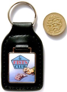 Large photograph of Key Ring alongside UK 1 pound coin Large photograph of Key Ring alongside UK 1 pound coin